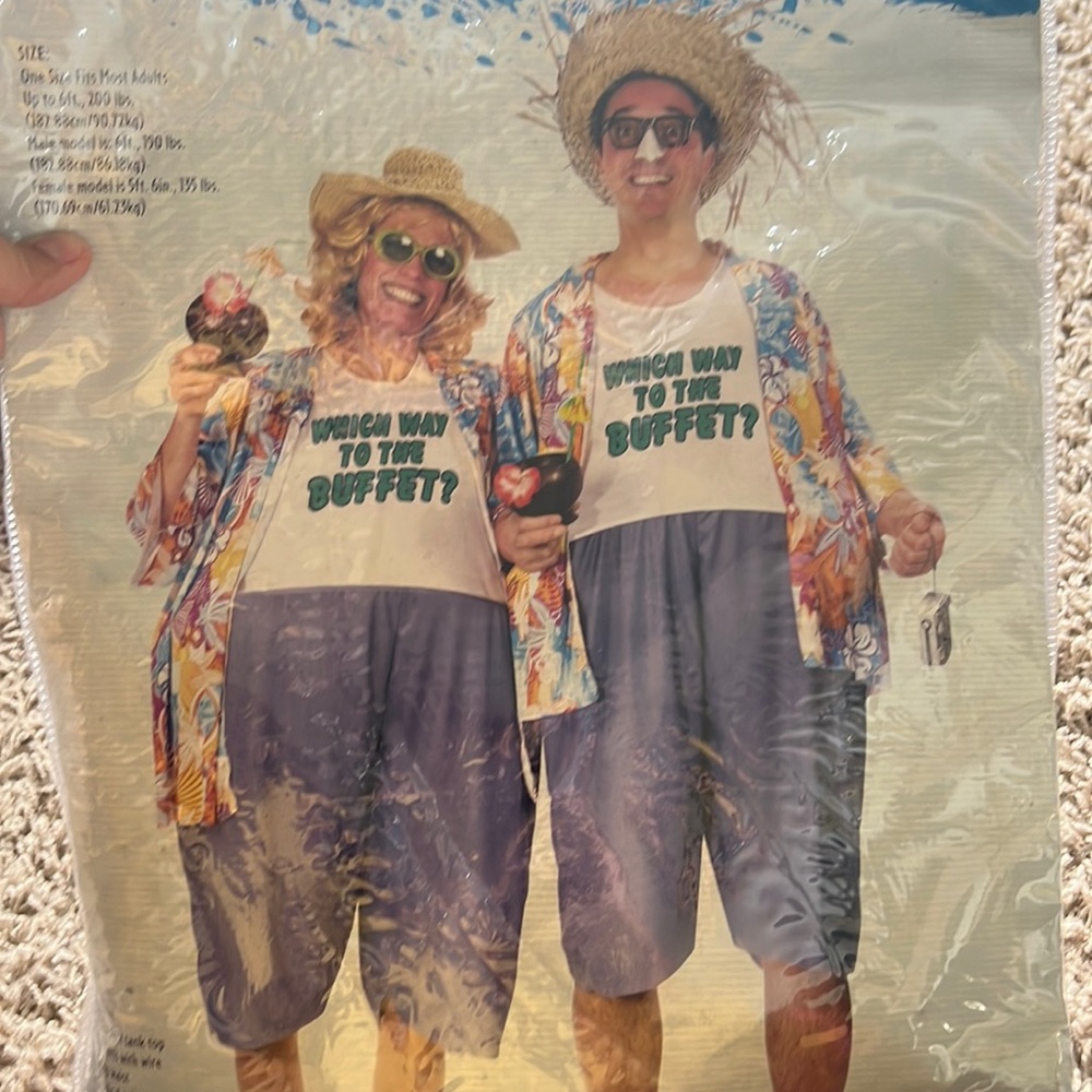 Tourist costume with hat